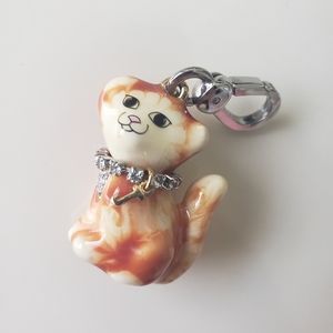 Juicy Couture orange cat charm